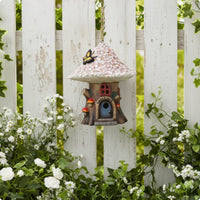 Dwelling Lamp Decorative Hanging Outdoor Lantern Resin Storybook Dwelling Lantern for Yard, Patio, Balcony