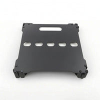 Guitar Pedal Board with Handle Aluminum Pedal Board with Adjustable Feet Flat Effect Pedalboard for Guitarists, Bassists, Stage, Rehearsals, Studio