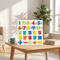 Smooth Educational Puzzle Child-Centered Puzzle Board Preschool Shape Sorter Tactile for Preschoolers, Toddlers, Kids, Home, Classroom