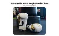 2 Pieces Boxing Gloves Hook-and-Loop Closure Muay Thai Training Gloves Wrist Support Fighting Sports Gear for Women, Beginners