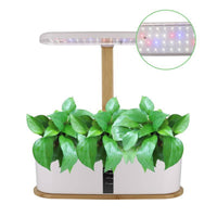 Soilless Hydroponic Planter with LED Grow Light Compact Hydroponic Planter with Grow Light Rectangular Countertop Planting Machine for Gardeners, Beginners, Kitchen