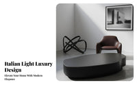 Bean Shaped Coffee Table Minimalist design Storage Coffee Table Luxury Design distinctive Shape for Adults
