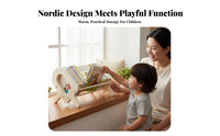 Front-Facing young child book rack Sturdy Construction Desktop Shelf Cute Design
