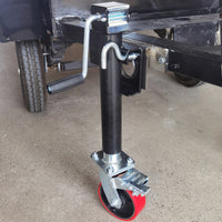 2000 lb Side-Wind Trailer Jack with Support Leg and Guide Wheel for RV/ATV