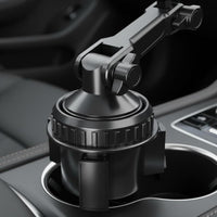 Car Cup Holder Tray Carbon-Fiber Pattern Vehicle Accessory Stable