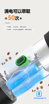 跨境爆款便携USB充电家用无线加热泵压式自动萃取意式胶囊咖啡机