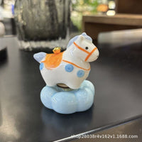 Ceramic Rotating Horse Desk Ornament