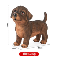 Maillard Retro Style Dog Figurine Outdoor Courtyard Decoration