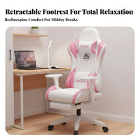 Racing design Gaming Chair Reclinable spine supportrest rotate Seat Adjustable Recline Office Furniture for players, Students, Internet Cafe, Game Room, Bedroom