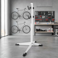 Freestanding Cycle Stand with Adjustable Hooks Space-Saving Bike Stand with Adjustable Height Easy Storage Stable for Cyclists, Mechanics, Garage, Indoor Display, Apartment, Workshop