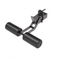 Squat Rack Leg Roller Foam-Covered Leg Roller Attachment Heavy-Duty Steel