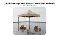 Commercial Stall Tent Foldable 4-Leg Rainproof Quick-Setup Canopy for Street Vendors, Outdoor Enthusiasts, Markets, Backyard, Campsite
