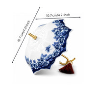 Blue and White Tea Filter Heat-Resistant Tableware Handmade Look