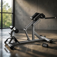 Back Extension Bench Slanted Support Adjustable Back Extension Bench Foam Pads Roman Chair for Floor Use