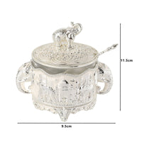 Elephant Sugar Bowl with Spoon Luxury Quality for Dining Table, Kitchen Counter