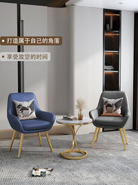 Light Luxury Marble Side Table Round Metal Coffee Table