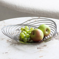 Metal Fruit Bowl Versatile Modern Centerpiece Dish Easy to Clean for Office