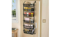 Door Hanging Basket Organizer No Drill over Door Basket Shelf Sturdy and Sturdy Organization for Shower Area