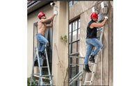 Multi-Purpose Four-Fold Ladder Aluminum Articulated Ladder Foldable Folding for DIYers, Home Maintenance