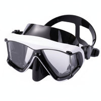 Freediving Underwater Visor Waterproof Silicone Scuba Underwater Visor Leak-Resistant Seal Anti-Fog Diving Goggles for Freedivers, Snorkelers