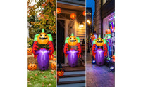 Inflatable Pumpkin Monster Inflate Halloween Decorations Yard Decoration Outdoor Easy to Inflate for Lawn, Porch