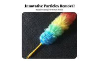 Rainbow Duster Rod Multi-Purpose Dusting Tool Washable Head for Office Workers