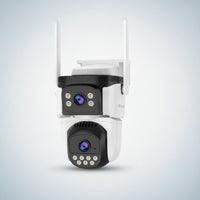 Cellular Triple-Lens Security Camera Motorized Three-Lens Security Camera for Homeowners, Builders, Farmers, Yards, Driveways, Construction Sites, Farms
