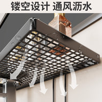 Vertical Faucet Mounted Storage Rack for Bathroom Countertop