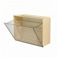 Wall-Mounted Storage Box PET Clear Plastic Organizer Transparent for Entryway