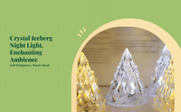 Crystal LED Night Light, portable, warm glow