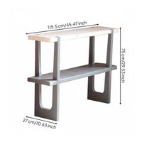 Two-Tier Plant Stand Space Saving Rustic Floor Plant Simple to Assemble to Assemble Flower Pot Holder for Patio