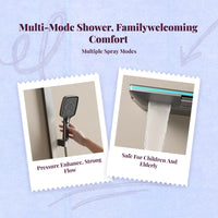 Digital Display Shower System, Temp Control, High Pressure