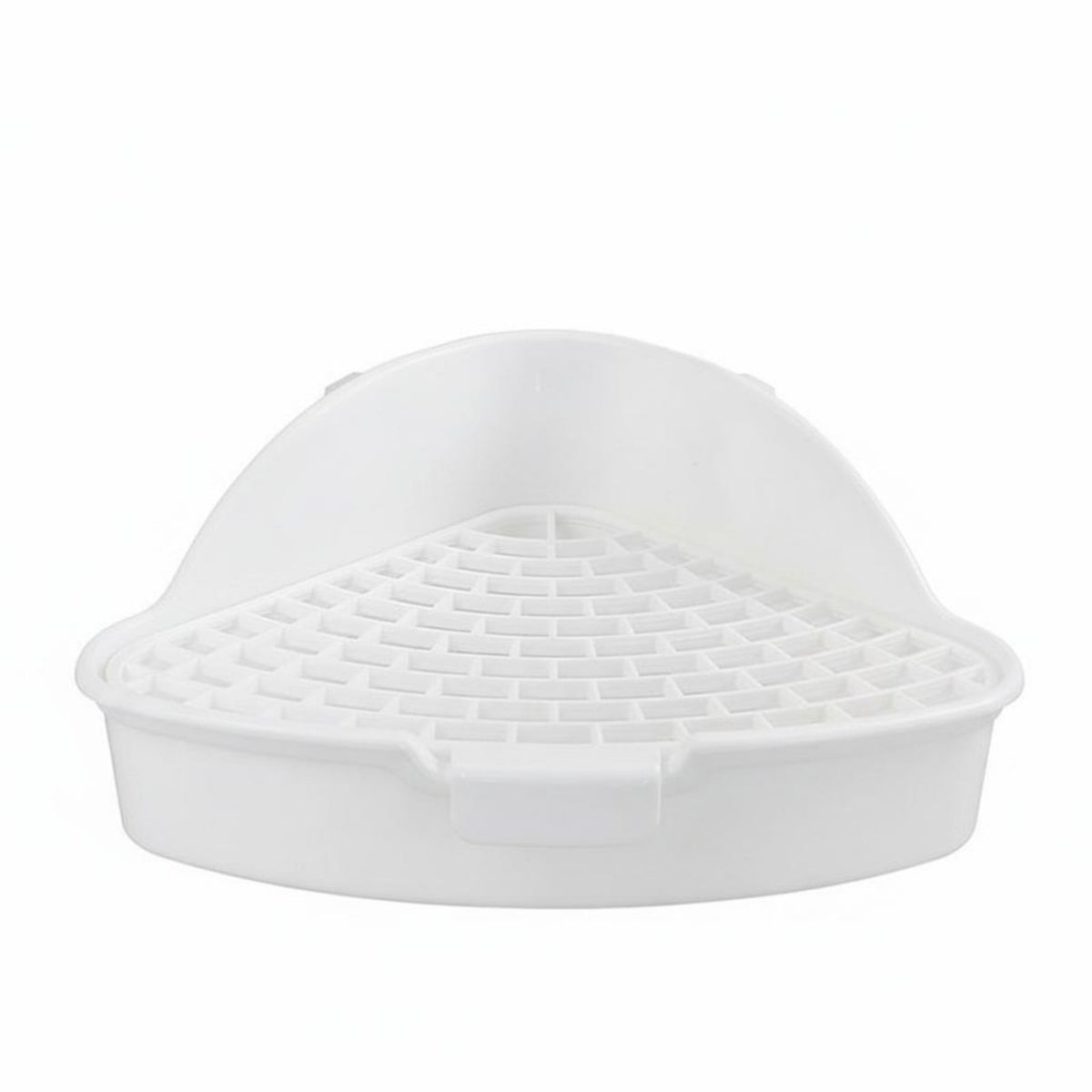 Guinea Pig Litter Pan Easy to Clean Guinea Pig Corner Toilet Hare Potty Tray Detachable Design Small Pet Toilet with Grate