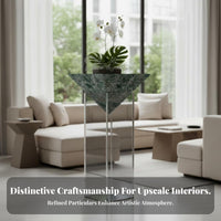 Italian aesthetic Tiered Acrylic Pedestal Minimalist Design Display Stand Floating Effect House Decoration Transparent for Interior Designers, Hotel Managers, Living Room, Showroom, Entrymethod, Retail Displays