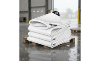 Heavy-Duty Tarpaulin Reinforced Corners Heavy Duty Canvas Tarp Versatile Outdoor Tarp for Truck Bed, Construction Site, Rooftop