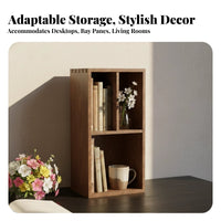 desktop Cubby Organizer Space-Saving Small shelf unit Sturdy Construction