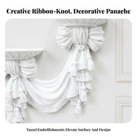 Bowknot Wall Shelf Space Saving Ornate Resin Wall Bracket Easy to Hang for Women