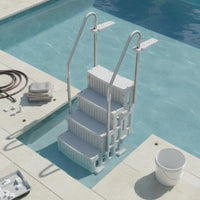 Freestanding Pool Stairs Non-Slip Pool Stair Unit Yard Equipment