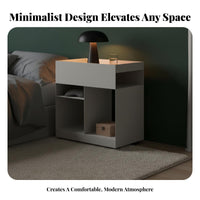 Minimalist Design Mobile Bedside Cabinet With Wheels Household Furniture Space-Saving Nightstand Versatile Use for Apartment Dwellers, Homeowners, Students, Bedroom, Living Room, Small Areas, Office