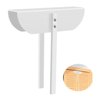 Portable Metal Double-Fold Closet Door Lock with Double-Sided Handles for Child Safety