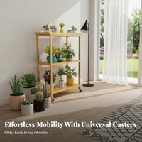 Movable Multi-Tier Rolling Plant Stand Floor-Standing Multi-Tier Plant Stand Indoor and Outdoor Use Flower Rack with casters for Gardeners, Apartment Dwellers, Homeowners, Balcony, Patio, Living Room, Corner