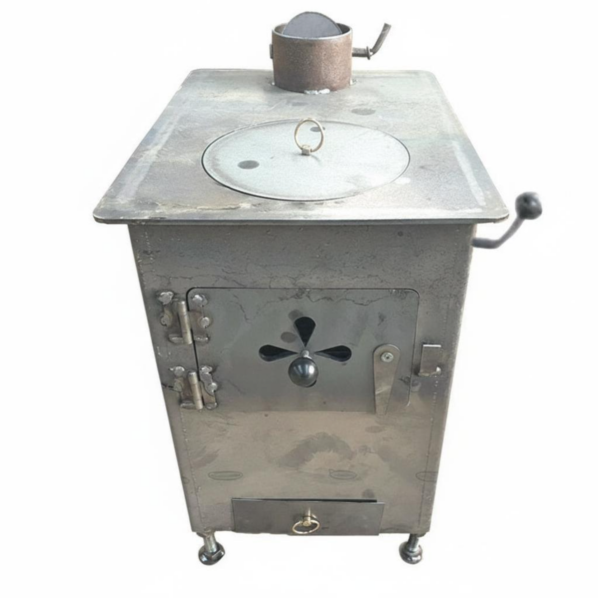 Outdoor Steel Wood Burning Fireplace, Patio, Garden, Indoor