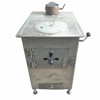 Outdoor Steel Wood Burning Fireplace, Patio, Garden, Indoor