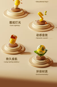抖音同款USB直充电动旋转觅食鸭转转鸭宝宝引导学爬玩具电商代发