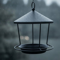 Hanging Bird Feeder Metal Bird Feeder with Tray Sturdy for Garden, Backyard