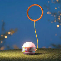 Foot-Swing Skip Ball Illuminated Skip Ball with Hoop Flexible for Night-Time