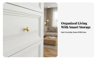 Light Luxury Design 5-Drawer Steel dresser Floor-Standing Storage Cabinet effortlessGliding Drawers Household Furniture Easy to Clean for Apartment Dwellers, Office Workers, Bedroom, Living Room, End of Bed, Hallway