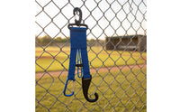 Multifunctional Gear Hanger with Hooks Long-Lasting Sports Gear Organizer Adjustable Rack Heavy-Duty for Baseball Players, Garage, Fence