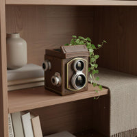 Camera Shaped Resin Planter Retro Design Vintage Camera Resin Pot Creative