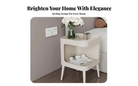 Arched End Table with Beaded Legs Vintage Design Household Furniture